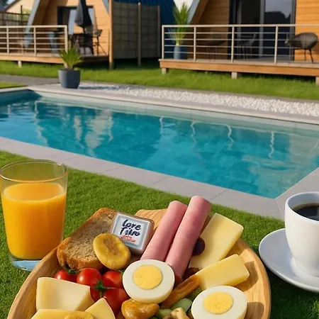 Chalet Lady Tipi 1 Avec Bain Nordique Et Piscine Saint-Utin